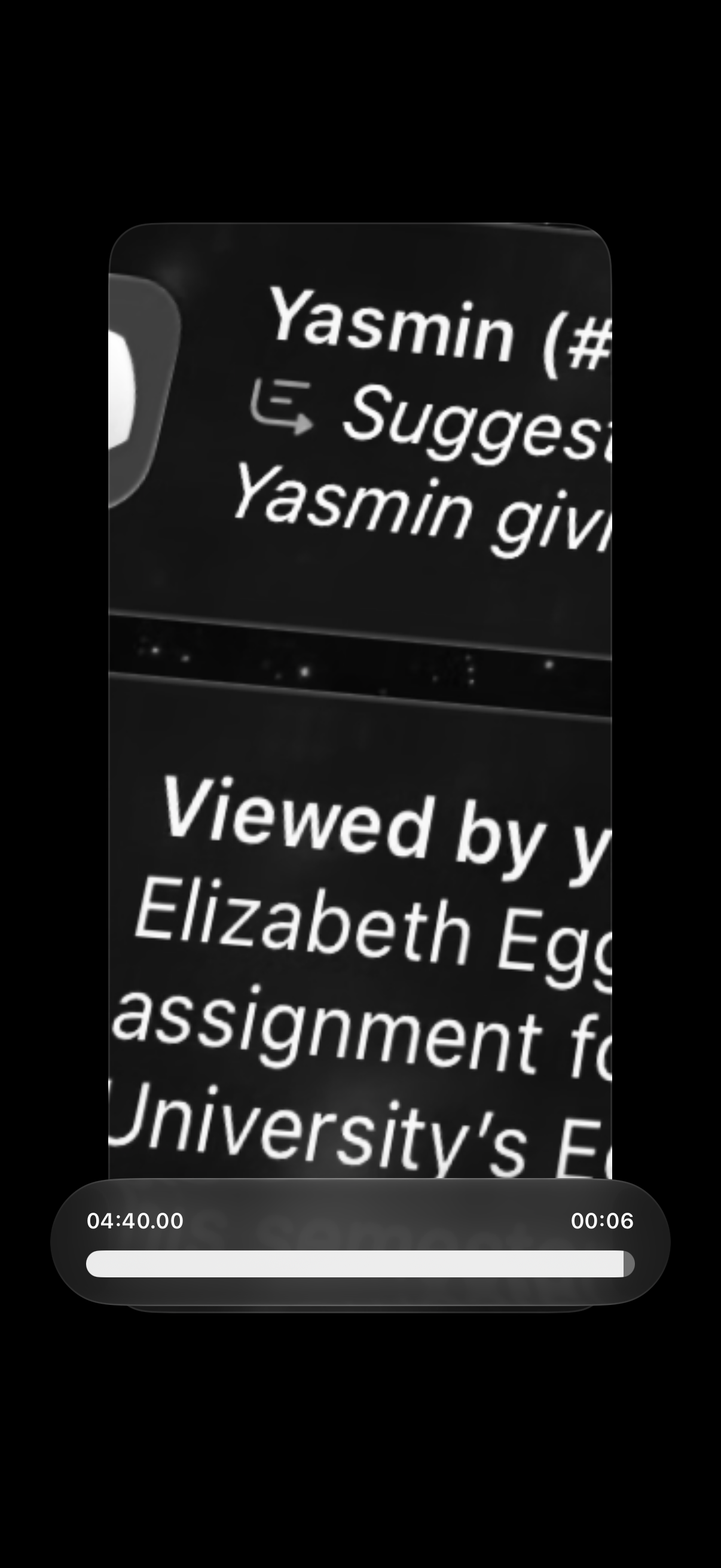 Frame at 04:40.00 showing recognizable text and interface content in the screen recording.